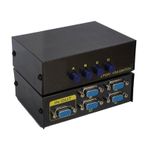 4 Port Vga Switch Çoklayıcı Vga Seçici 4 Cihaz 1 Monitör Butonlu