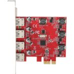 4 Portlu 5gbps USB 3.0 Pcı Express Genişletme Kartı Windows 11 10 Için Server 2012 Için Linux Dahili Kendi Kendine Güç Veren Teknoloji (Yurt Dışından)