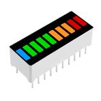 4 Renk Bar Led 10 Segment Akü Batarya Kapasite Doluluk Göstergesi