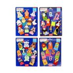 4 Set - 40 Parça Rakamlar, Uçan, Evcil ve Vahşi Hayvanlar Parmak Kukla T772 T782 T222 T64