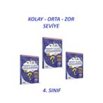 4. Sınıf Dikkat ve Zeka Güçlendirme 3'lü Set Kolay, Orta, Zor Seviye