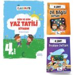 4. Sınıf Gün ve Gün Yaz Tatili Kitabım ve Problem+Dil Bilgisi Defteri