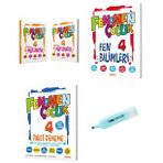 4.sınıf Matematik-1-2 Fen Bilimleri Soru Bankası ve Paket Deneme