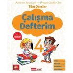 4. Sınıf Tüm Dersler Çalışma Defteri, Renkli ve Eğlenceli Öğrenme Kaydı - Seçenek 1