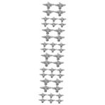 4 Takım Dekoratif Kot Bant Teypler Kolye Çakma Kart Perçinler Perçin Takımı Yapımı Ayakkabı Çıtçıt Çanta Aksesuarları Diy Perçin Kiti Punk Kendin Yap Çiviler Metal 10 * 4 NUOBESTY