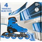 4 Tekerlekli Inline Paten 35-38 Mavi