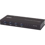 4 x 4 USB 3.1 Gen1 USB Arayüzüne Sahip Cihazları Paylaştıran Endüstriyel Hub Switch<br>4 x 4 U