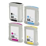 4 x uyumlu yazıcı kartuşları için HP Officejet Pro L 7780 – Siyah/Cam Göbeği/foto cam göbeği/sarı/Macenta/foto magenta – değildir ve Resetten – adaptörü gerektirmez – Kullanım ve baskı, doluluk göstergesi