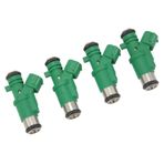 4 Yakıt Enjektörleri, Yeşil Otomotiv Parçaları OEM Kalitesi, 1984G0 C2 C3 Ve 1007 206 207 Için, ABS, Metal, Hassas Yakıt Teslimatından Yapılır