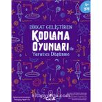4+ Yaş "Kodlama Oyunları - Yaratıcı Düşünme" Okul Öncesi Eğlenceli Çocuk Etkinlik Kitabı