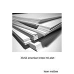 40 Adet 35x50 400 gr Amerikan Bristol Kağıt Karton
