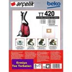 40 Adet Arçelik Elektrikli Süpürge S 4960 / S 4961 Bez Kumaş Toz Torbası+ Performer Motor Koruma Filtresi