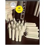 40 Adet Mum Bakkal Mumu (10 cm ) Beyazbakkal Mumu Dilek Mumu Buyuk Mum Beyaz Mum 40adet