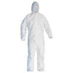 40 Adet Tek Kullanımlık Tulum Su Geçirmez ve Lamineli 55-60GR Kumaş - Beyaz - XL - 2XL