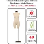 40 Beden Iğne Batmaz Vitrin ve Fotoğraf Çekimi Için Pantolon Giyebilen Terzi Vitrin Mankeni