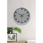 40 Cm Beyaz Metal Duvar Saati
