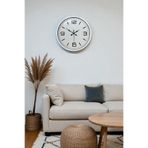 40 cm Beyaz Metal Modern Duvar Saati