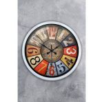 40 Cm Beyaz Metal Retro Duvar Saati