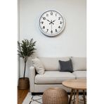 40 cm Beyaz Metal Standart Duvar Saati