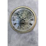 40 Cm Eskitme Metal Vintage Duvar Saati