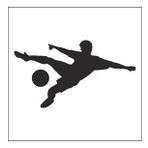 40 cm Futbolcu Folyo Sticker