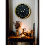 40 Cm Gold Metal Duvar Saati