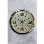 40 Cm Krom Metal Retro Duvar Saati