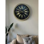 40 Cm Metal Antik Roma Eskitme Duvar Saati