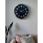 40 Cm Metal Krom Standart Duvar Saati