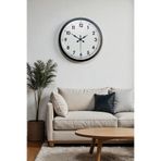 40 cm Siyah Metal Standart Duvar Saati