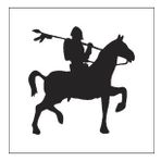 40 cm Şovalye Folyo Sticker