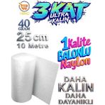 40 Gram 25 cm x 10 Metre Yüksek Kalite Kalın Balonlu Naylon Patpat