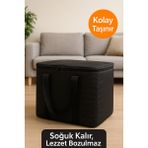 40 Litre Termos Çanta | Yalıtımlı Plaj, Piknik, Kamp ve Günlük Kullanıma Uygun - Siyah