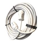 40 METRE 3x1,5 MM CCA TTR TEKLİ BEYAZ RENK TOPRAKLI KAUÇUK SEYYAR ELEKTRİK KABLOSU