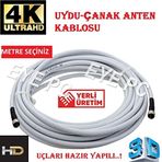 40 Metre ?rg6u/4u Uydu Çanak Anten Kablosu Beyaz