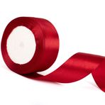 40 mm genişliğinde bordo kırmızı bant, kalın, koyu kırmızı, Noel bandı, hediye paketi için, hediye paketi bandı, Noel, pasta, buket, el işi, düğün, araba dekorasyonu