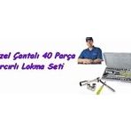 40 Parça Cırcırlı Lokma Takımı Seti Anahtar Tornavida Çantalı