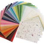 40 yaprak 21,6 x 27,9 cm dut kağıt tasarımı, el yapımı, yapay ipek, Japonya, origami, washi, Unryu Tayland tarafından satılan, kart yapma ürünleri
