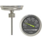 400 °c'ye Kadar Mangal Termometresi, Klasik Kapak Termometresi, Ekstra Büyük Kadranlı - Standart