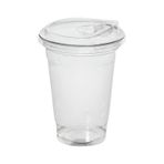 400 Cc Plastik Pet Bardak 100 Adet Limonata Milkshake Bardağı Klips Kapaklı