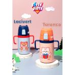 400 Ml 316L Paslanmaz Çelik Pipetli Çocuk Termosu Taşıma Kulplu Askılı Çift Duvar -Ffr400ml4011