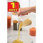 400 ml Kulplu Şeffaf Plastik Ölçek Kabı - Beher Ölçü Kabı - Çok Amaçlı Ölçek ( 1 Adet )