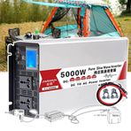 4000/5000/6000/8000w Saf Sinüs Güç çevirici, W/Ekran Ve USB Bağlantı Noktası Ve 2*evrensel, 12v/24v/48v/60v Dc - 110v/220v Ac Dönüştürücü,5000W-12vto110V
