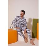 4007 Erkek Apaj Yaka Önden Düğmeli Gaffur Pijama Takım