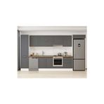 400X222 Cm Klasik Mebran Mutfak Dolabı Beyaz Beyaz Mbb-E90B50S60-1 Mebran | Antrasit - Mdf