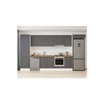 400X222 Cm Klasik Mebran Mutfak Dolabı Beyaz Beyaz Mbb-E90B60S50-1 Mebran | Antrasit - Mdf