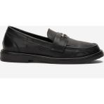 40220 Kadın Kalın Taban Loafer Ayakkabı - Siyah