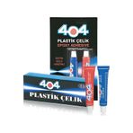404 Kimya 404 Epoksi Plastik Çelik Çift Karışım Şeffaf Yapıştırıc