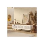 4090 Napoli 180 Cm (Membran Mdf Kapaklı) Bohem Tv Ünitesi Sepet - Beyaz