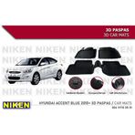 40992530 Hyundai Accent Blue Havuzlu 3D Paspas Niken Siyah 2010-Sonrası